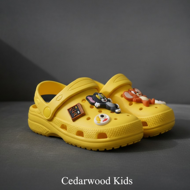 Kids Cartoon Charm Clogs