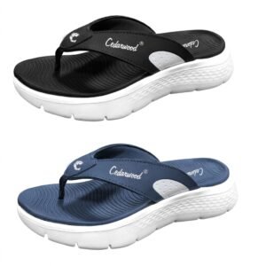 Cedarwood Men’s Ultra-Cushioned Comfort Flip-Flops